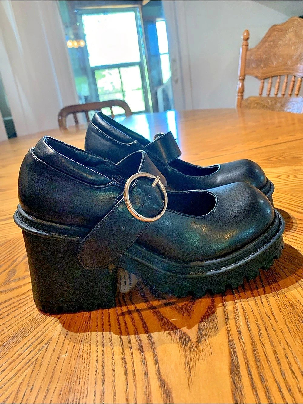 Current Mood Platform Mary Jane Shoes Black US 6
